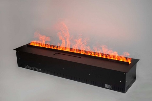 Электроочаг Schönes Feuer 3D FireLine 1000 Pro со стальной крышкой в Рязани