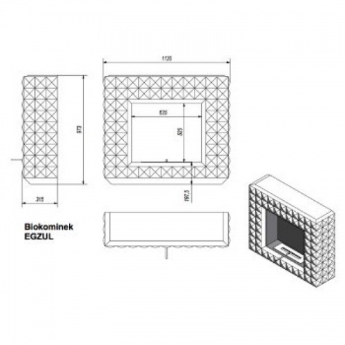 Биокамин Kratki EGZUL Kratki